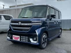 スズキ スペーシアカスタム 三郷インター店  青 CVT 排気量660cc 2WD