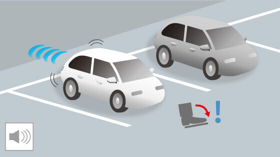 後方誤発進抑制機能のイメージ画像