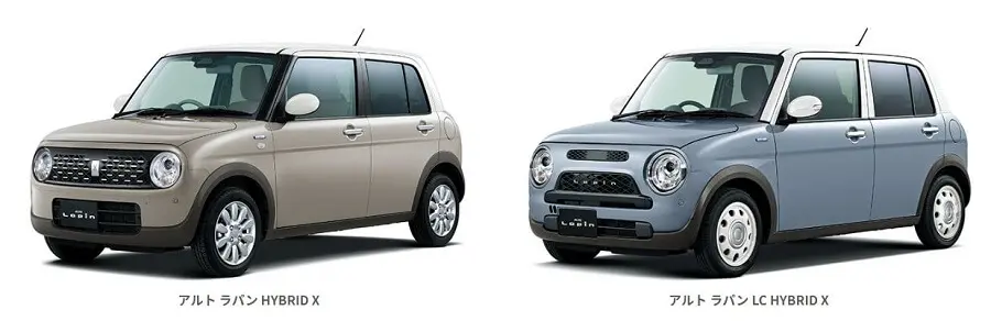 2025年３月納車　ラパンLC新車外しホイール　② スズキのファッショナブル軽乗用車のアルト・ラパン／ラパンLCが