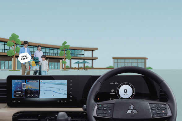 デリカミニ運転席