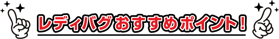 レディバグ おすすめポイント！