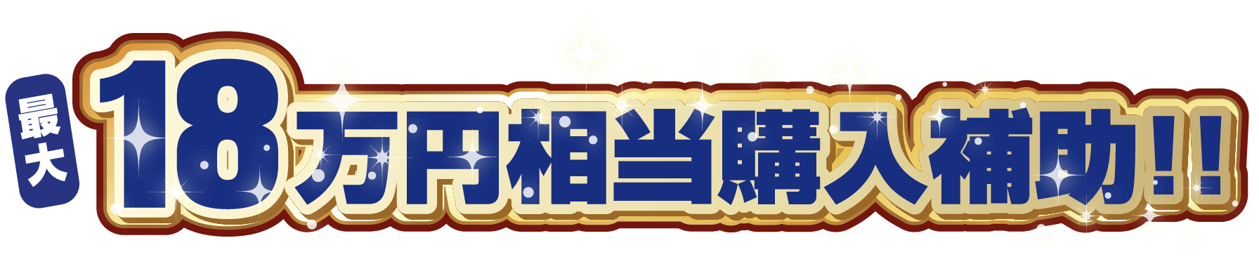 レディバグ史上最大規模！最大18万円相当購入補助！！