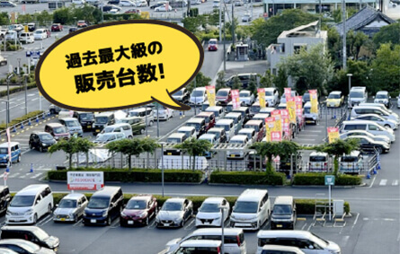 過去最大級の販売台数!