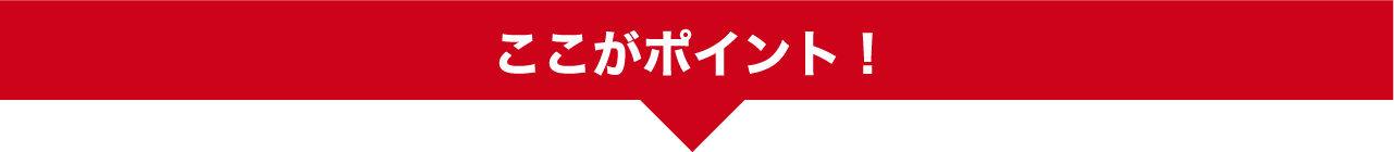 ここがポイント！