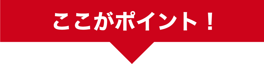 ここがポイント！